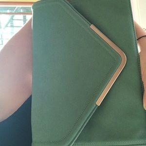 Mint green clutch- gently used